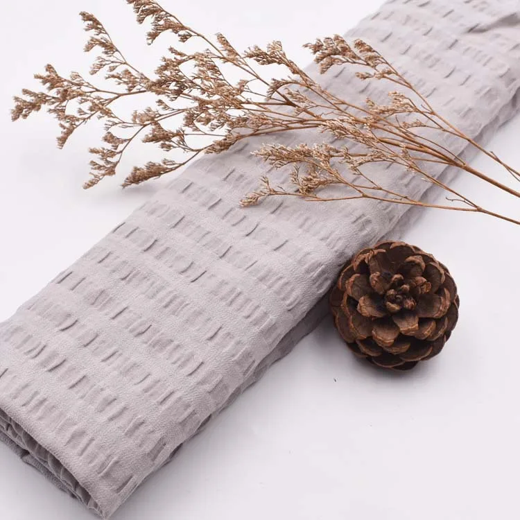 Hot sale diy blouses dress material 87% ramie 13% polyester fabric high quality fabric mixed fabrics for clothing women