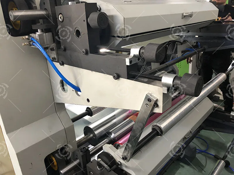 small PE bag Plastic paper roll Film 2 Color plastic film flexo printing machine