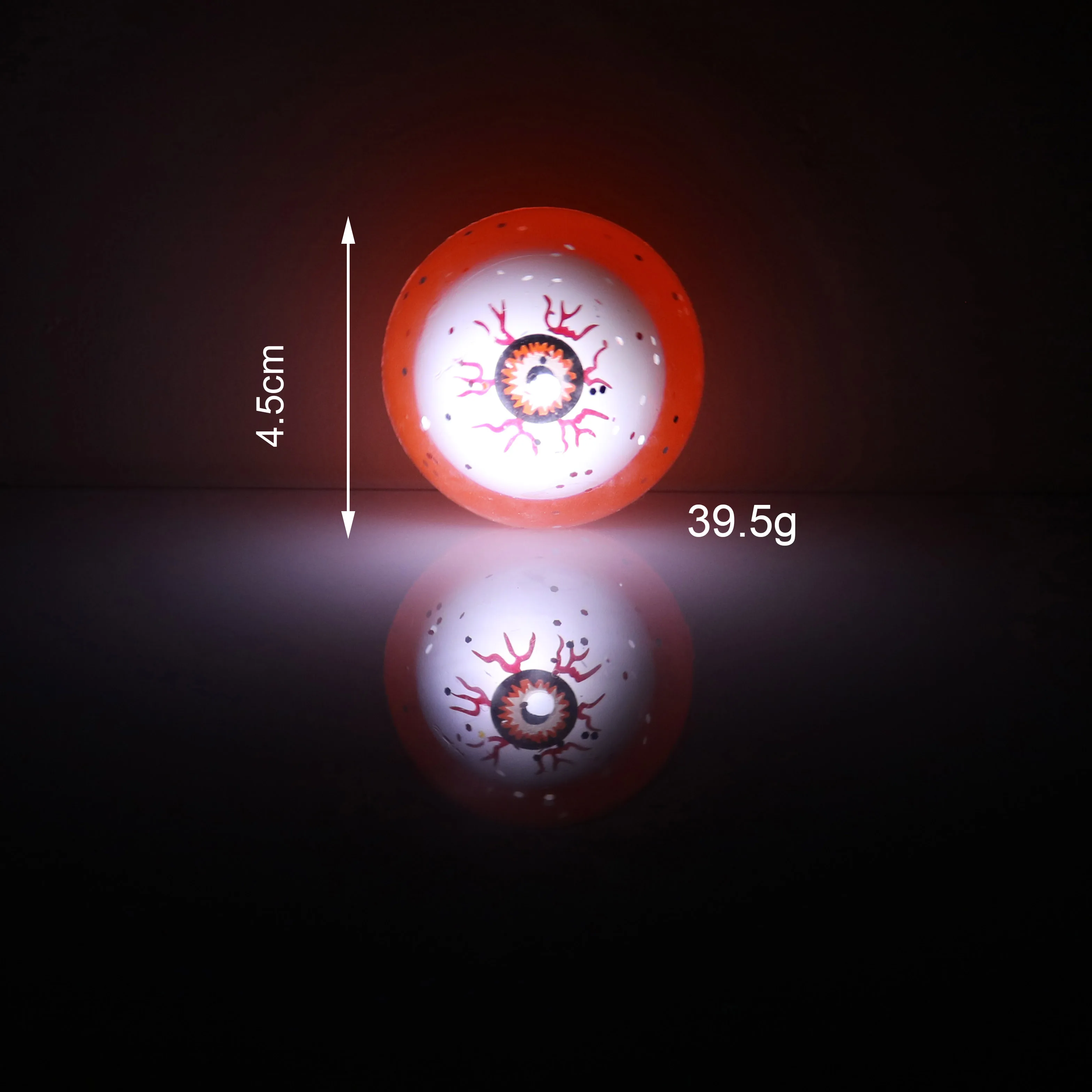 Toy supplier light up flashing bouncing ball 45mm flashing bounce ball