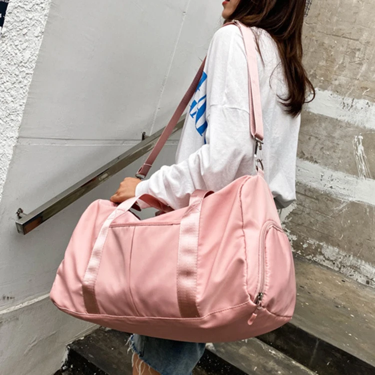 Overnight Ladies Nylon Weekend Bag Large Capacity Travel Duffle Bags for Women