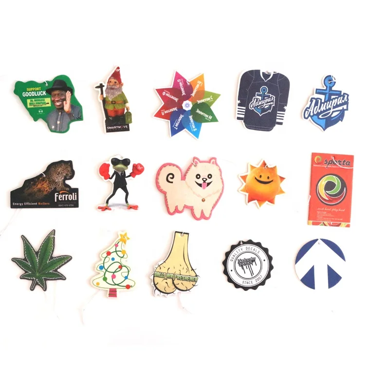 Gifts promotional printed hanging paper women sexy scents home toilet air freshener