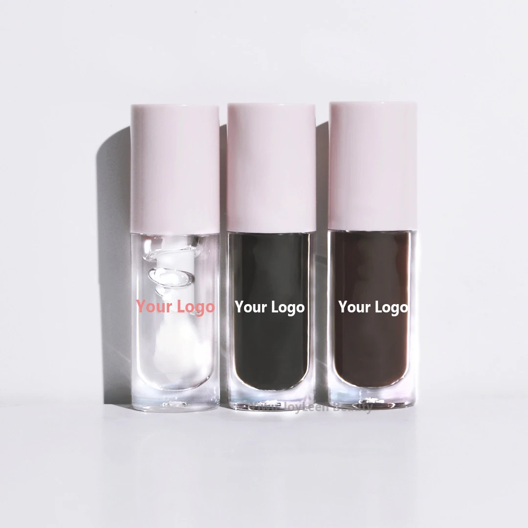 Black Lip oil wholesale bulk Lip Gloss Big Brush Fat vegan Organic Non Sticky Plump Lip Glow  private label lipstick lipgloss
