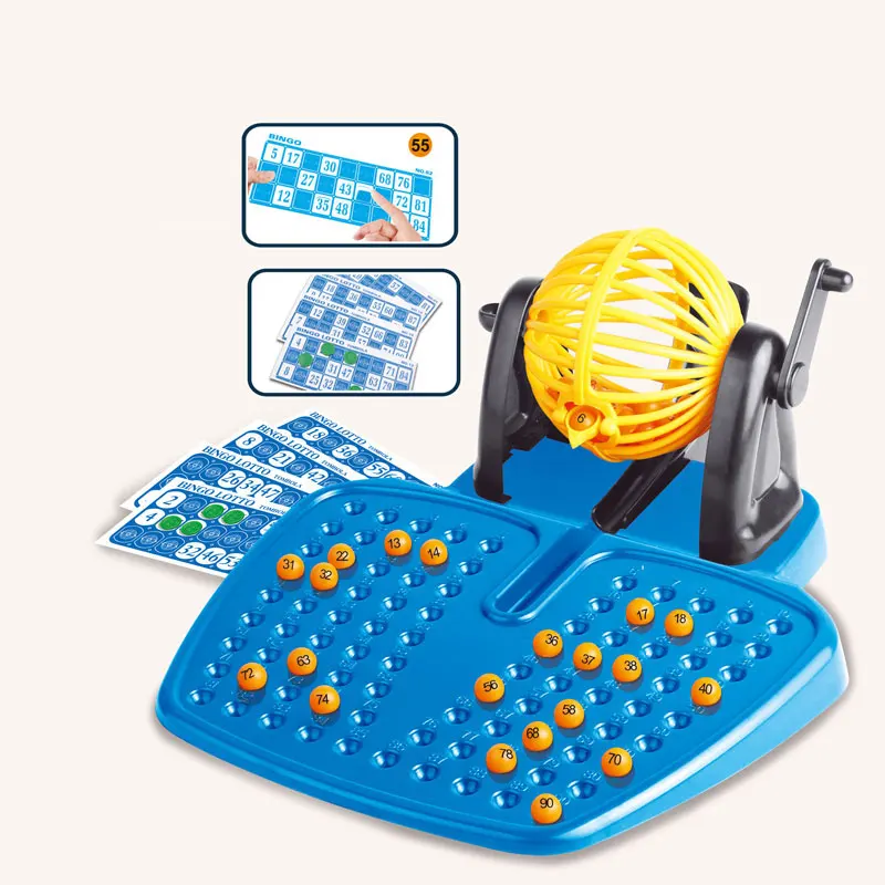Family game party toys educational toys  90 numbers lottery bingo game with 48 cards