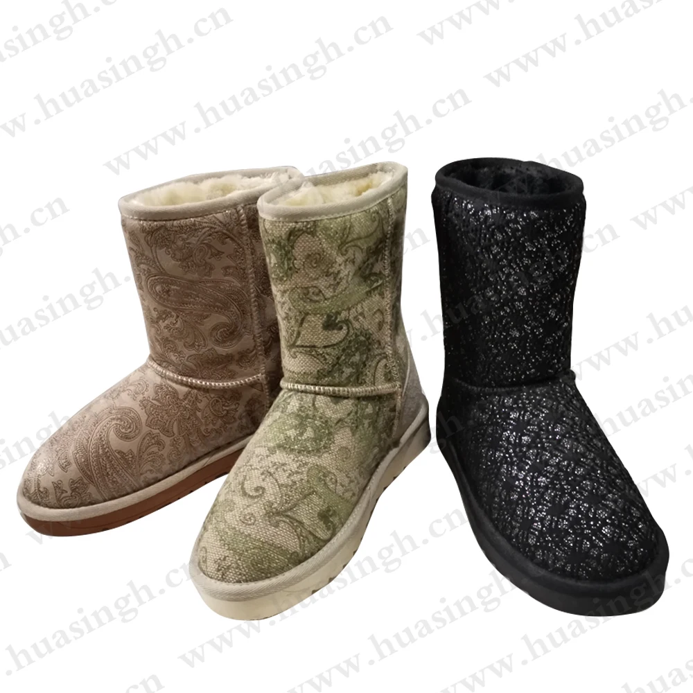 LXG,Chile market popular cold resistant fashion women boots pull-on style moisture resistant TPR outsole snow boots HSX013