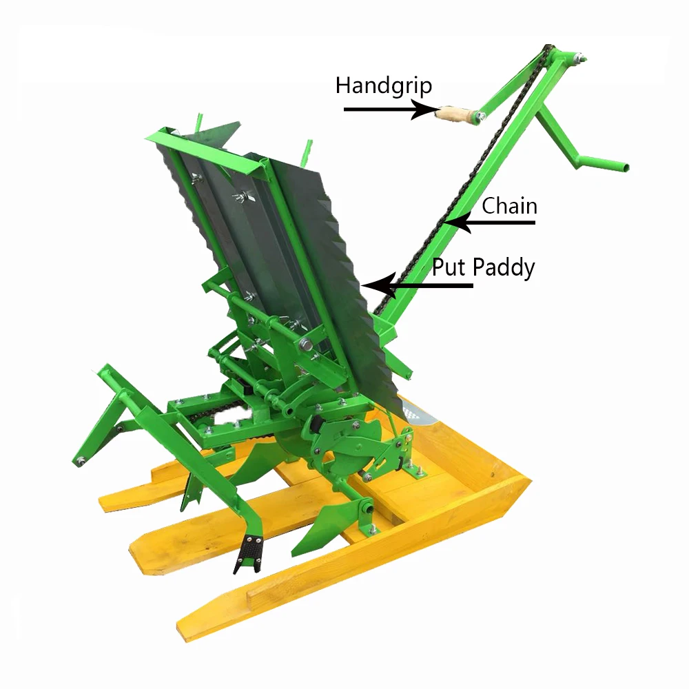 China 2 Row Manual Hand Cranked Paddy Rice Transplanter Price In Myanmar