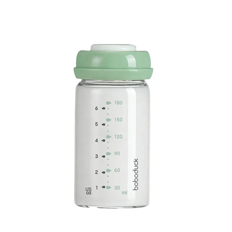 Wholesale high quality transparent water juice coffee baby milk storage bottles milk bottle glass bottle