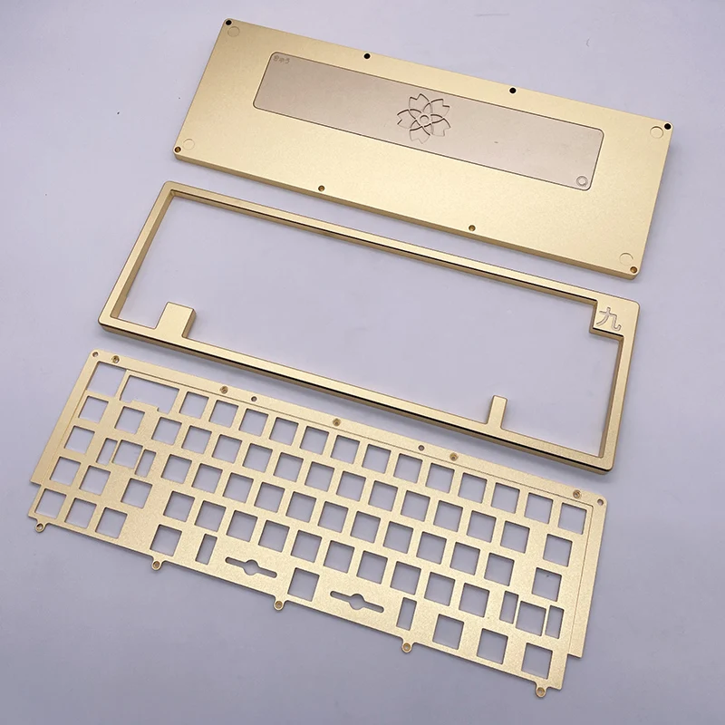 keyboard Mechanical Keyboard Seat 40% 75% 65% GH60 GK61 GK64 108/104/87keys Case and Weight Plate CNC Machining Custom Aluminum