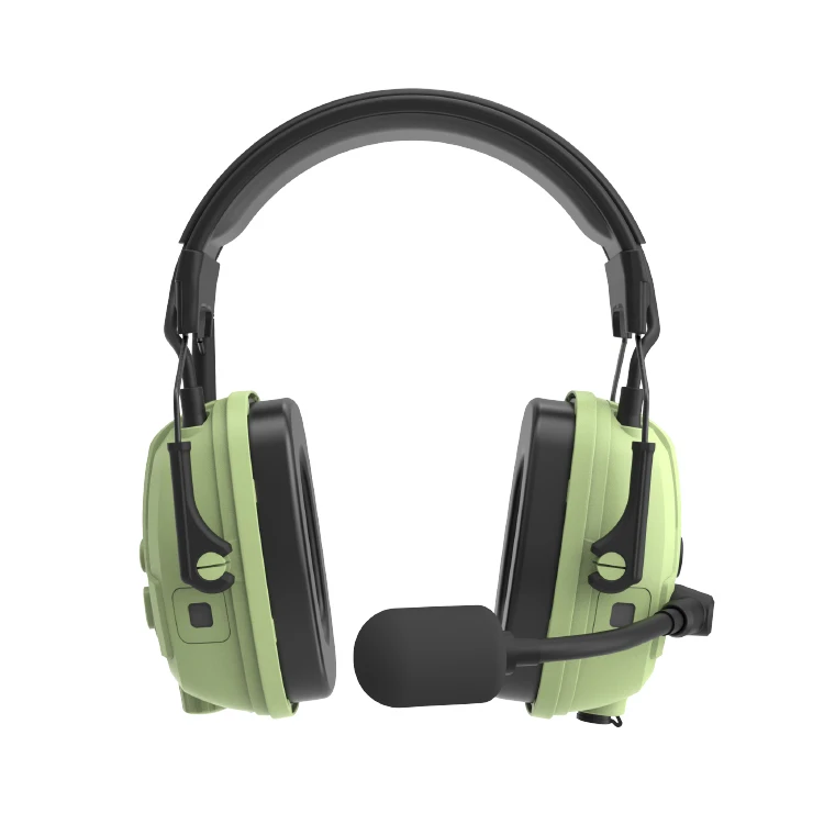 RONGXIANG FDM-10 CE EN352 digital fm earmuffs verified NRR 25dB noise cancelling safety earmuff Mesh Multiple Safety Earmuff