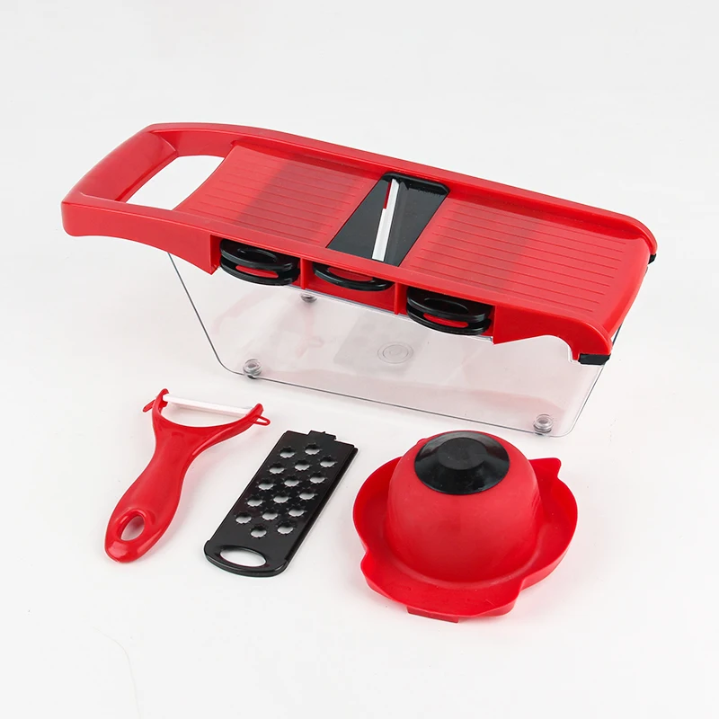 6 In 1 Plastic Multi-function Vegetable Slicer Kitchen Gadgets Fruit Grater Vegetable Cutter