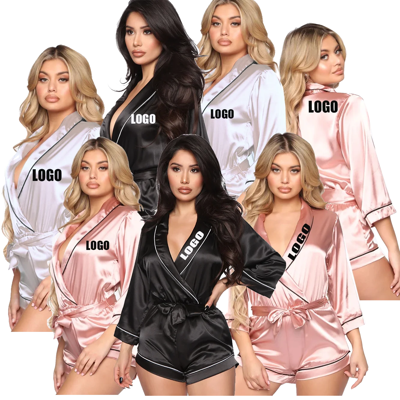 Soiree 2021 Robes-Pour-Femm Silk De Plus La Taille Elegantes Africain Mini Lounge Sexy Polyester Nuit Women Robe