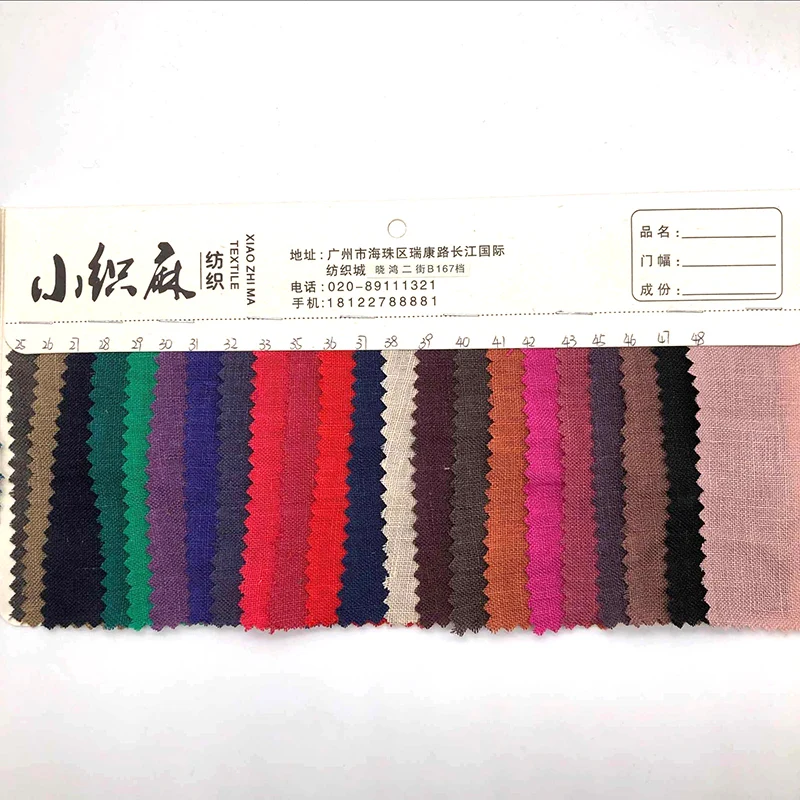 2836 Pure Linen Sand Washed 100% Linen Fabric Washed Fabric Suitable For Shirts, Hanfu, Dresses