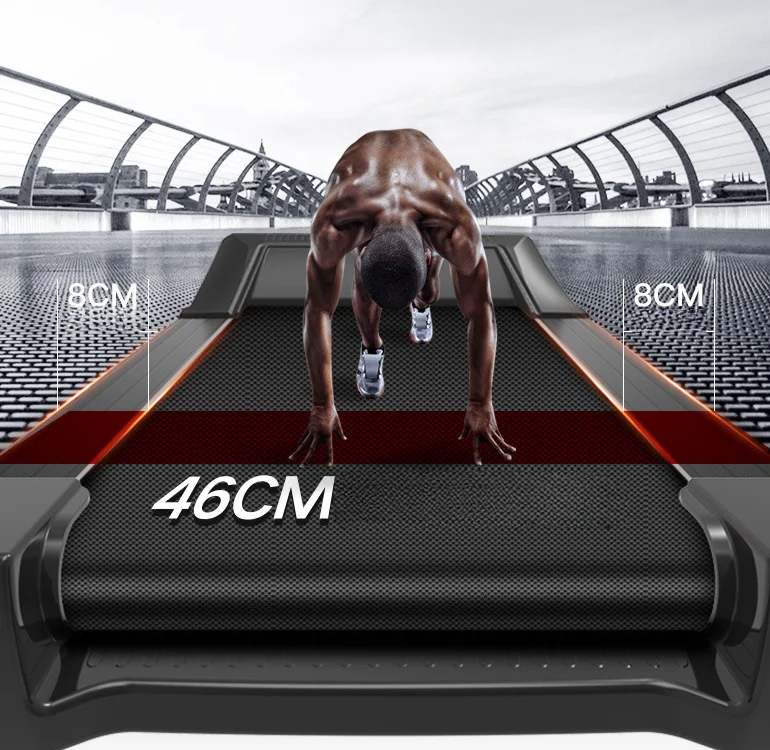 Multi-Functional Foldable Running Machine Luxury Electric Treadmill With Lcd Screen For Sports Home Gym Fitness Club