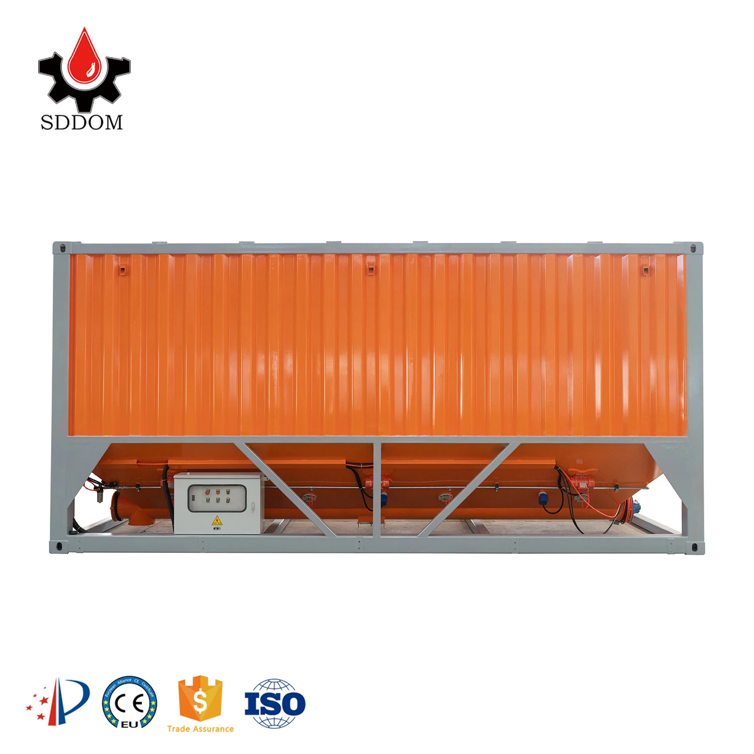 Container Silo Q235 Steel 20ft Container Size 50t Storage Mobile Horizontal 30 ton cement silo storage prices of cement silo