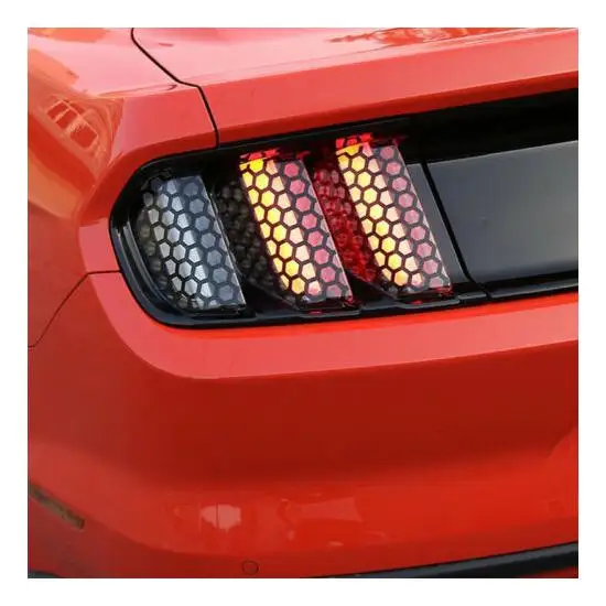 Car Wrap Sticker Light Rear Tail Car Crash Night Light Stickers Lamp Honeycomb Stickers For Decoration Vinyl