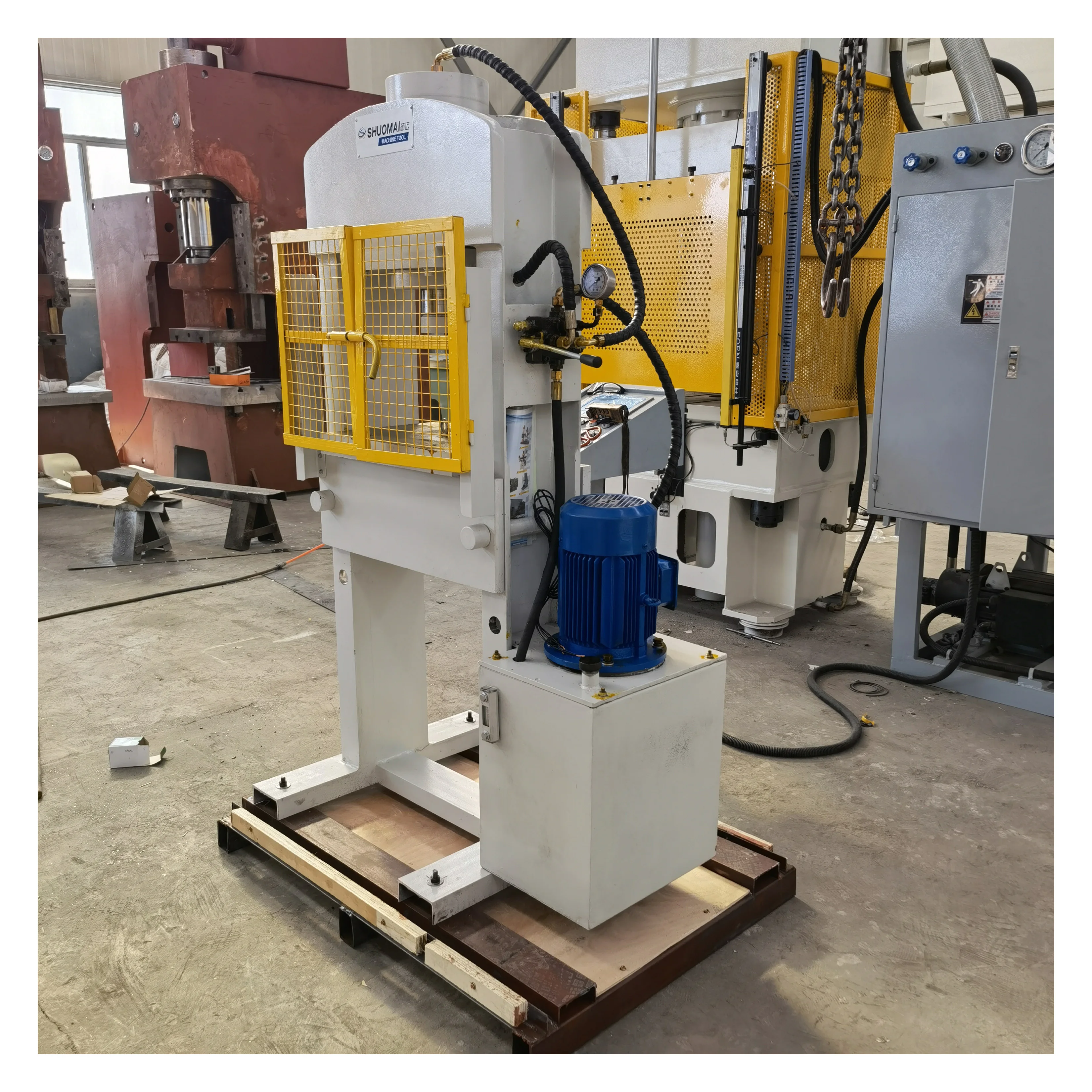 Hot Brand New Arrival 80 Ton Steel Plate  Hydraulic Power Press Machine with full protection Gantry press
