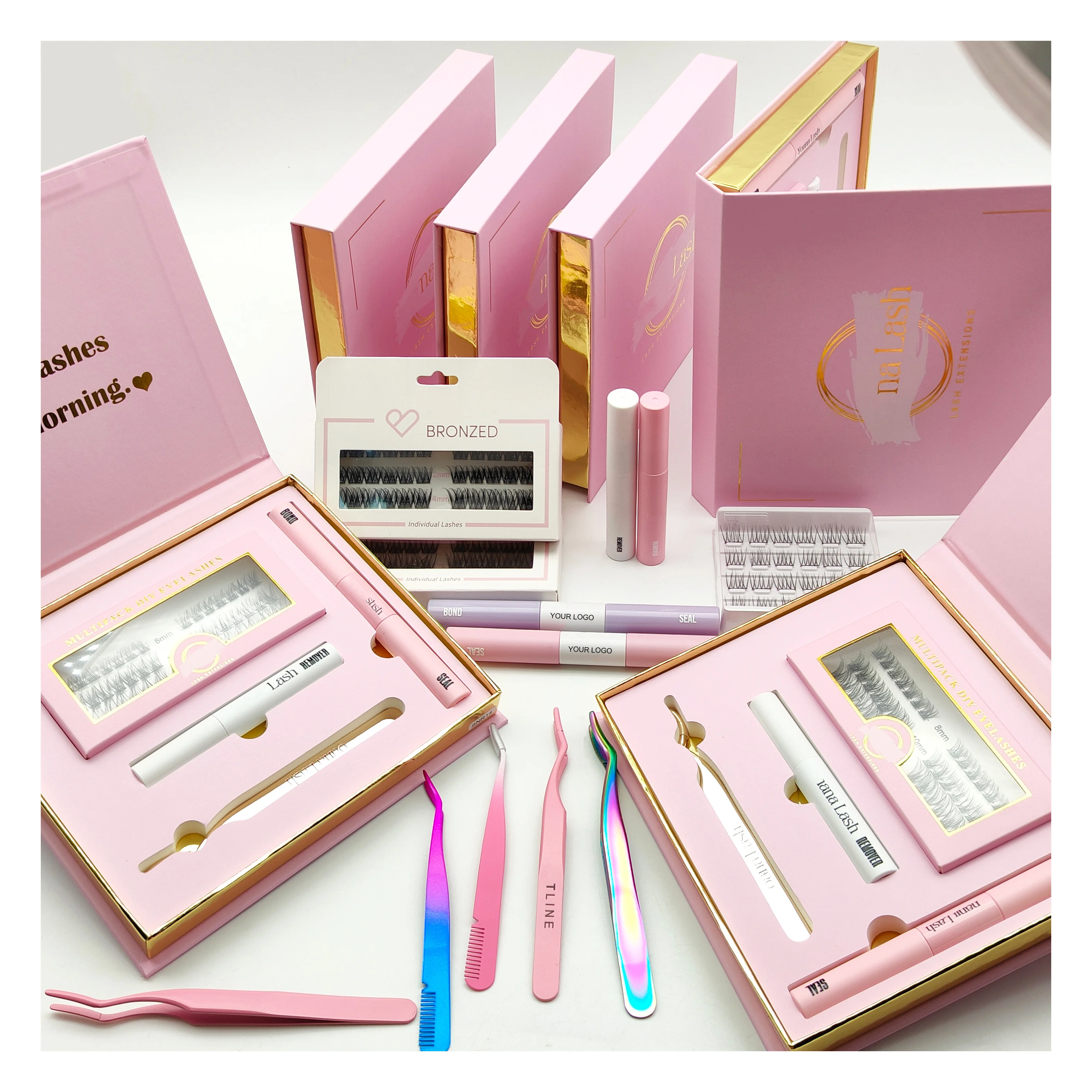 Beauty Eyelashes Vendor DIY Cluster Lashes Wholesale Eyelash Extensions Segmented Lash Clusters