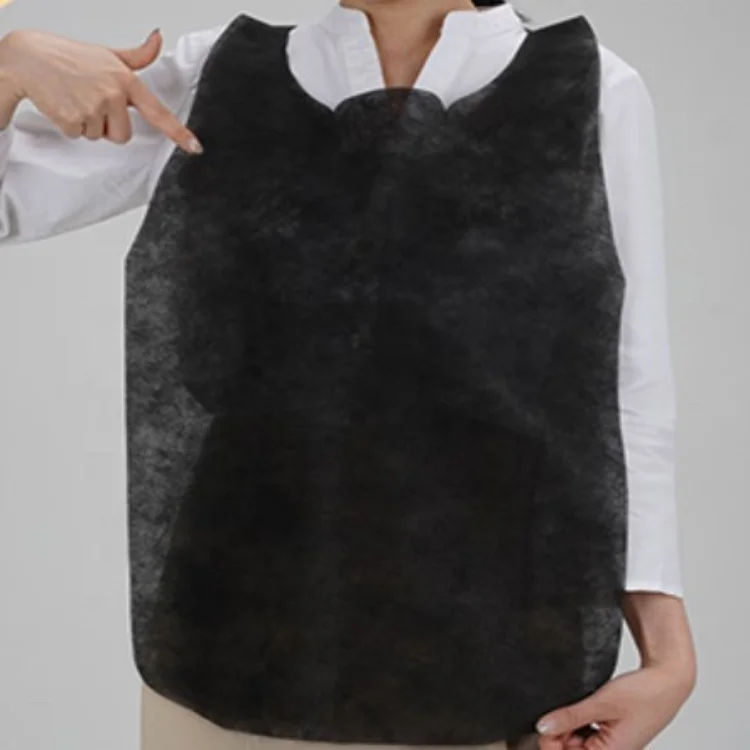 2024 New Style Non-Woven Disposable Aprons Oil-proof Anti-fouling Anti Dirty Kids Cooking Non-woven Children Draw
