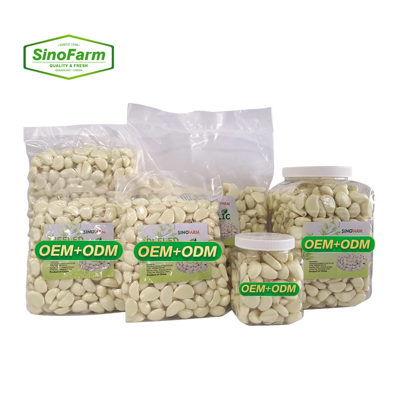 China Fresh Peeled Garlic Cloves normal white fresh ajo Manufacturer Supplier Chinese Peeled Garlic