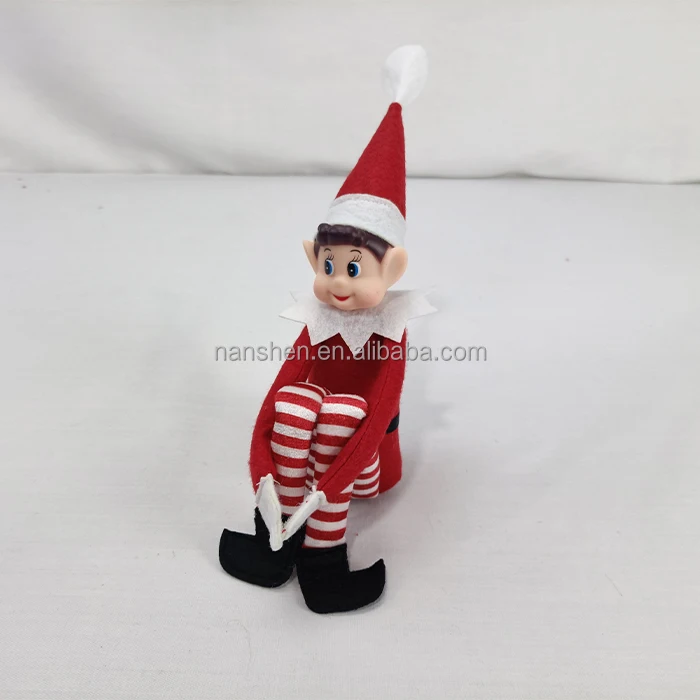 Best Seller Wholesale Behaving Badly Christmas Stuffed Toy Elf Novelty Long Bendy Naughty Girl Plush Elf Xmas OrnamentsToy