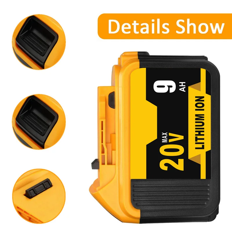 Factory price 9Ah DCB209 20V 9.0Ah for DCB205 battery power tool DCB202 DCB203 DCB204 DCB205 DCB206 DCB209