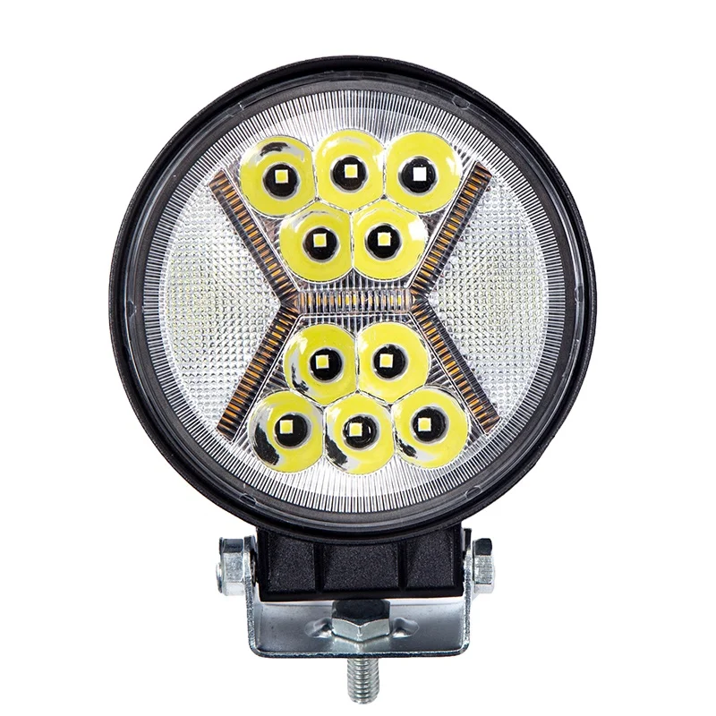 Светодиодные фары рабочего освещения 12 В 24 В для тягача, резервные фары рабочего освещения 132 Вт с флэш-режимом для тягачей, тракторов, грузовых прицепов