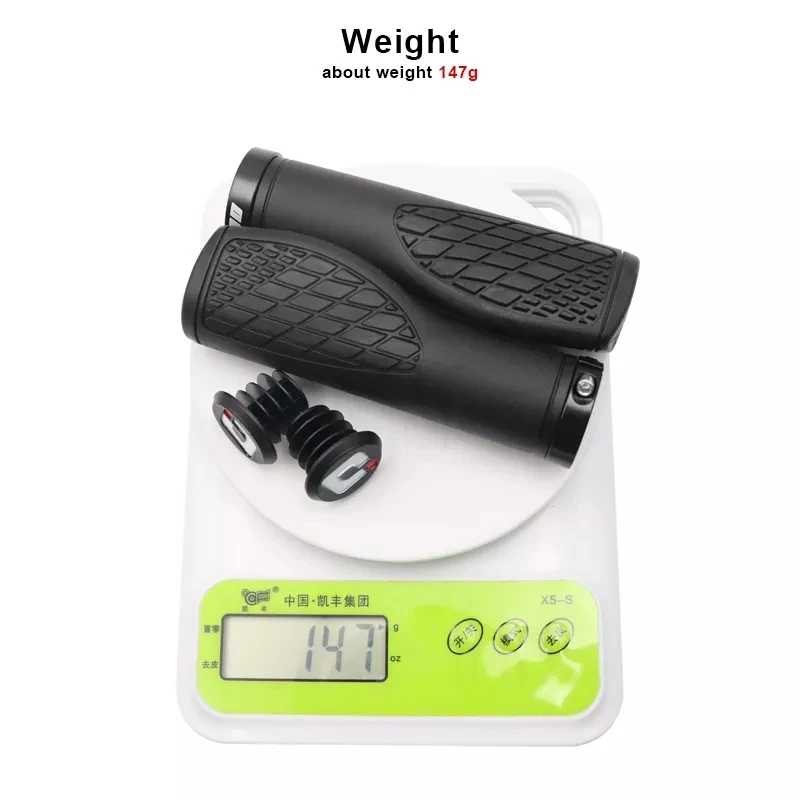 ODI Bicycle Handle with Lock Ring Grips Mountain Cycling Silicone 22.2mm Anti-slip Handlebar Grip for Brompton MTB BMX Folding