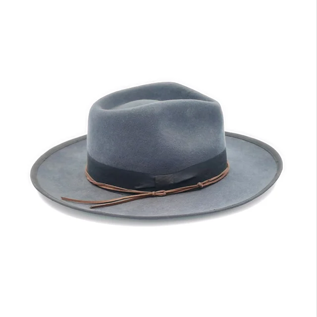 Wholesale Winter Adult Men Women 100% Australia Wool Fedoras Felt Hat With Wide Brim