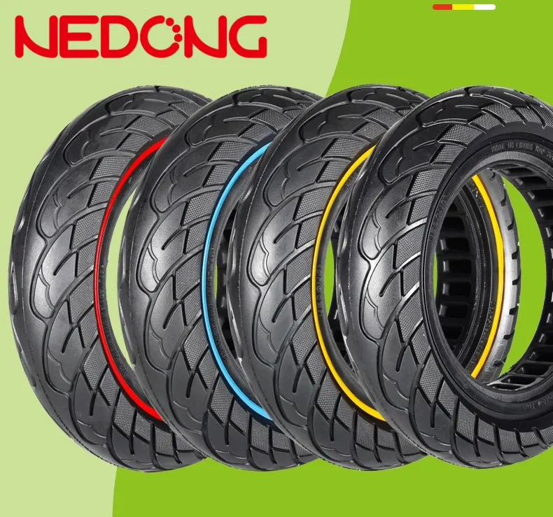 Nedong 10 inch honeycomb solid rubber tires no flat 10x2.5 tires mobility scooter tyres G30 for Ninebot scooter