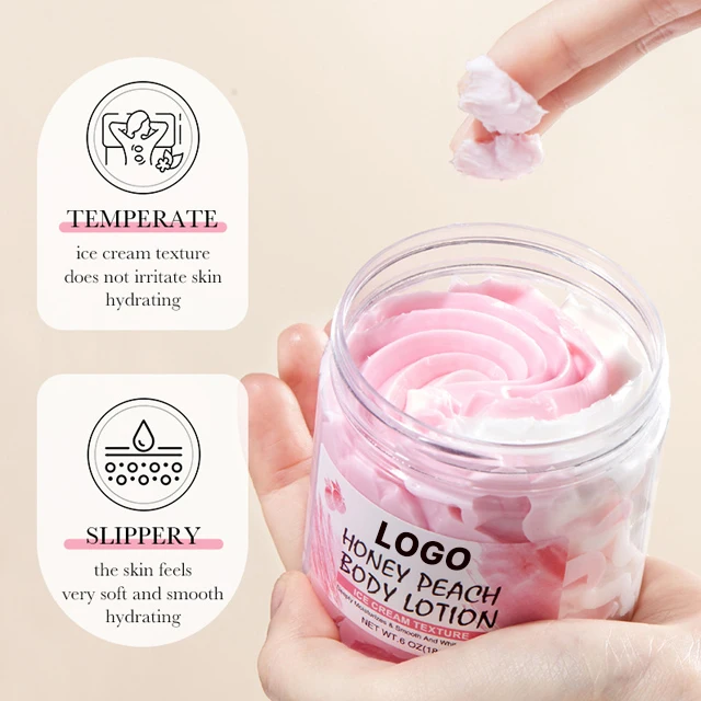 Private Label мороженое масло лосьон для тела крем увлажняющий веганский женщин отбеливающий успокаивающий Осветляющий молочный