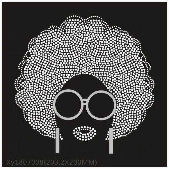 Fashion Girl Rhinestone  Jewels Crystal heat transfer for tshirt