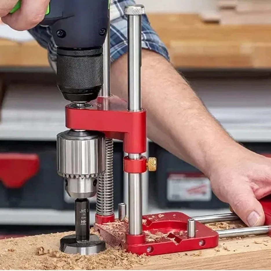 Woodworking drilling positioner Alloy steel easy and labor-saving woodworking drilling template guide tool