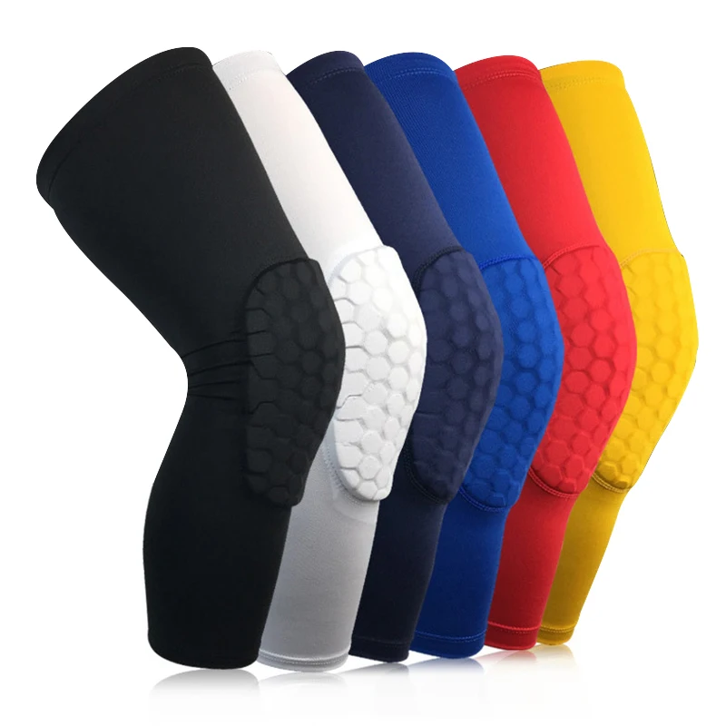 Honeycomb Anti-Collision Thin Soft Knee Pads Compression Knee Sleeves Support Braces for Adults Basketball Volleyball Football