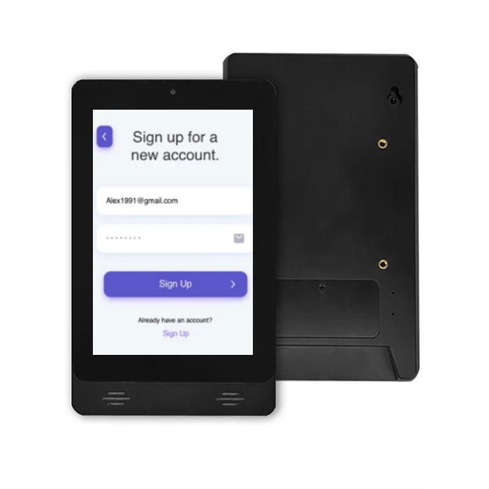 7 inch Wall Mounted Digital Touchscreen Commercial All-in-one Android Advertising Display