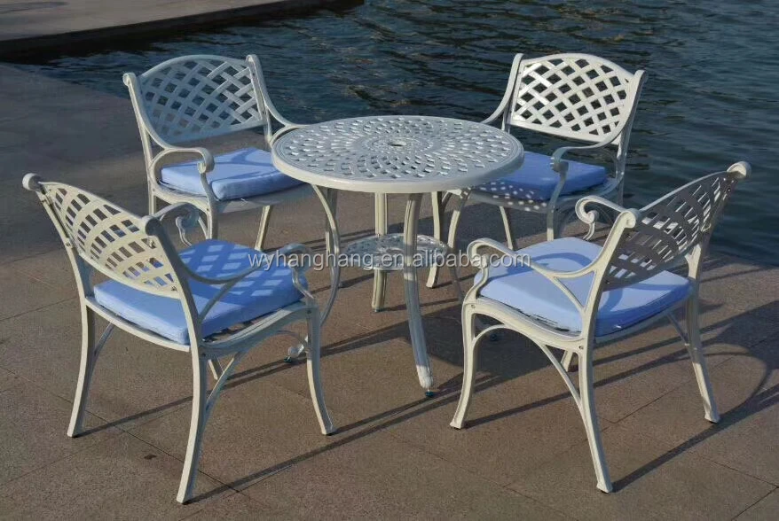 Cast Aluminum Patio Furniture Set Bistro bench outdoor garden chair
