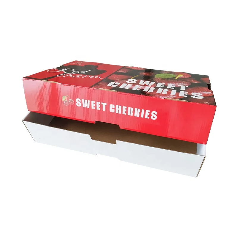 Large Berry Baskets Cherry Strong Corrugated Paper Gift Box fruit Containers vegetable box Market Grocery Farmer Supplies boxes