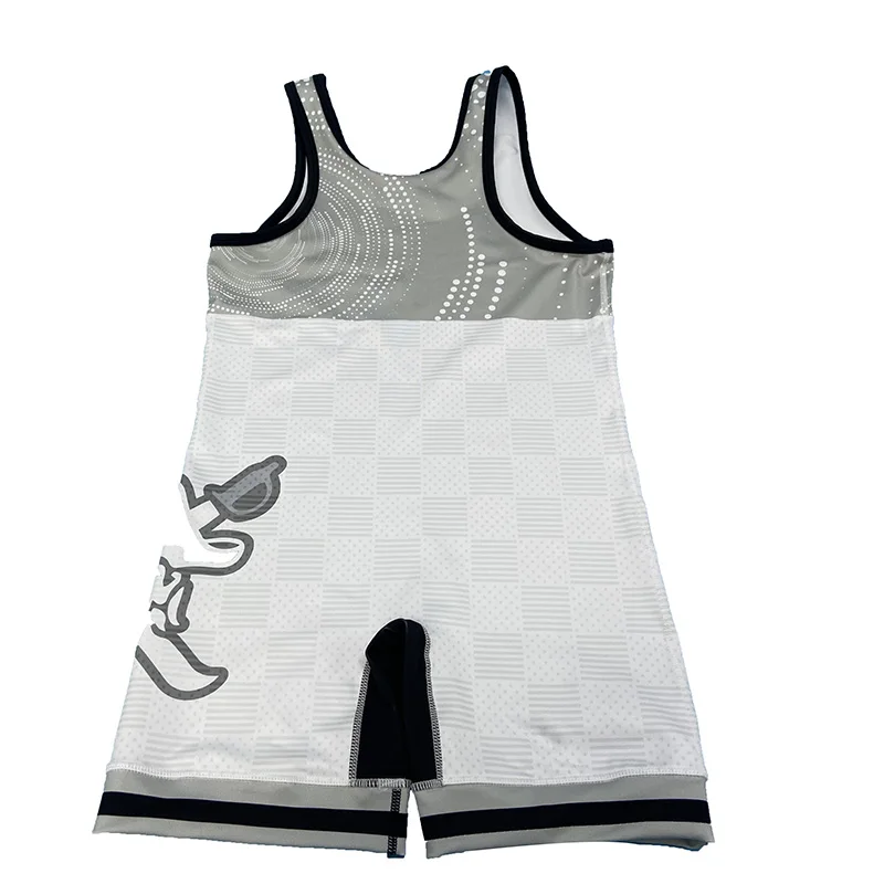 Cheap price Custom printing Sportswear Weightlifting Singlet Suit Wrestling Singlets