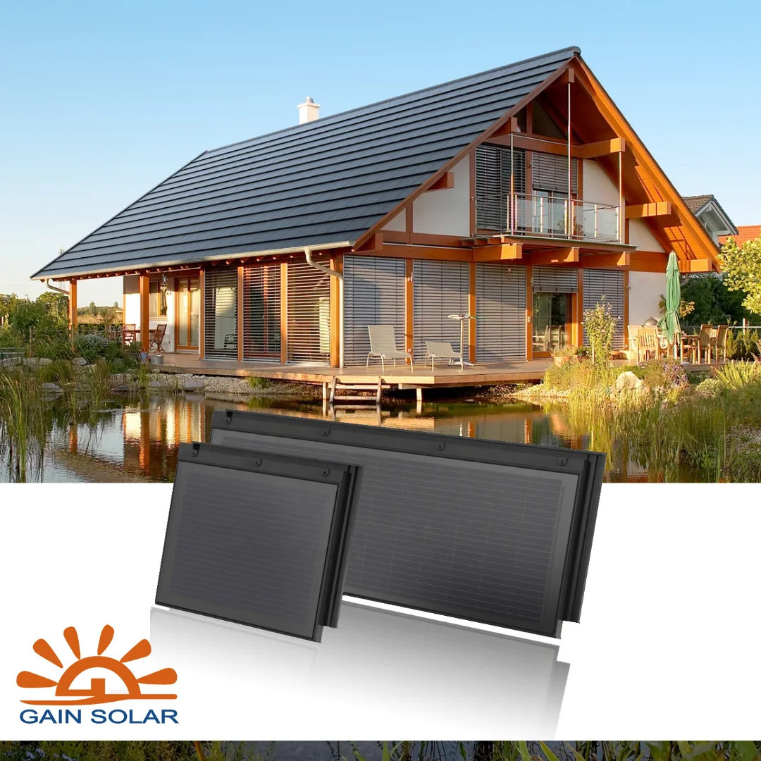Wholesale Photovoltaic Roof Shingle Integrated Solar Roof Tile 2-in-1 Solar Panel
