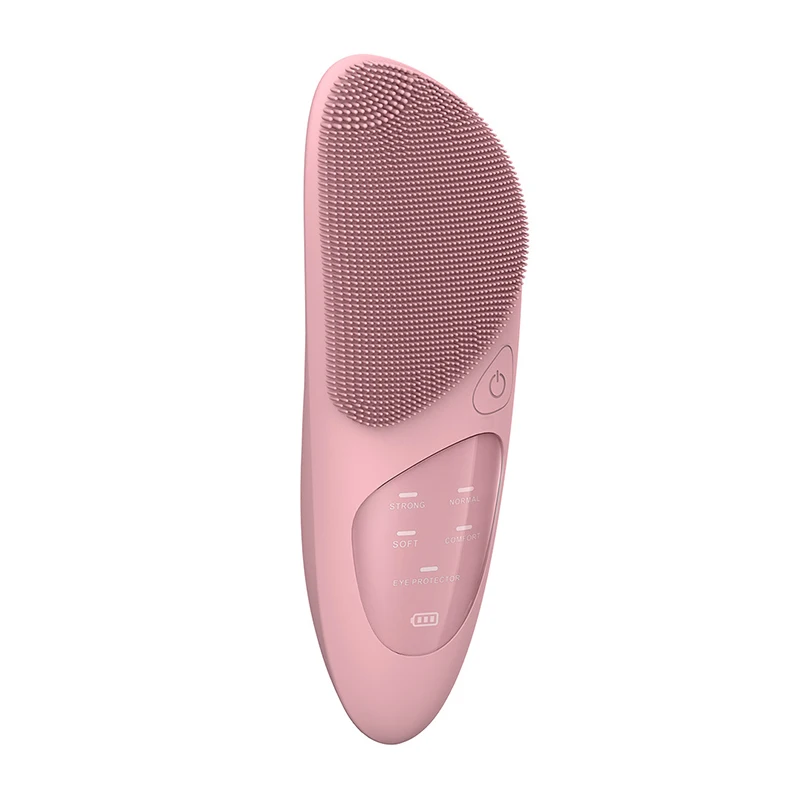 Waterproof Electric Sonic Facial Exfoliating Cleanser Silicone Facial Cleansing Brush With Eye Massager