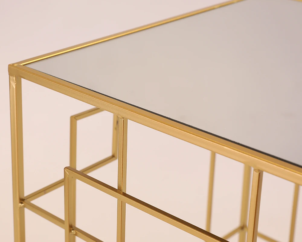 Set of metal table iron table control table