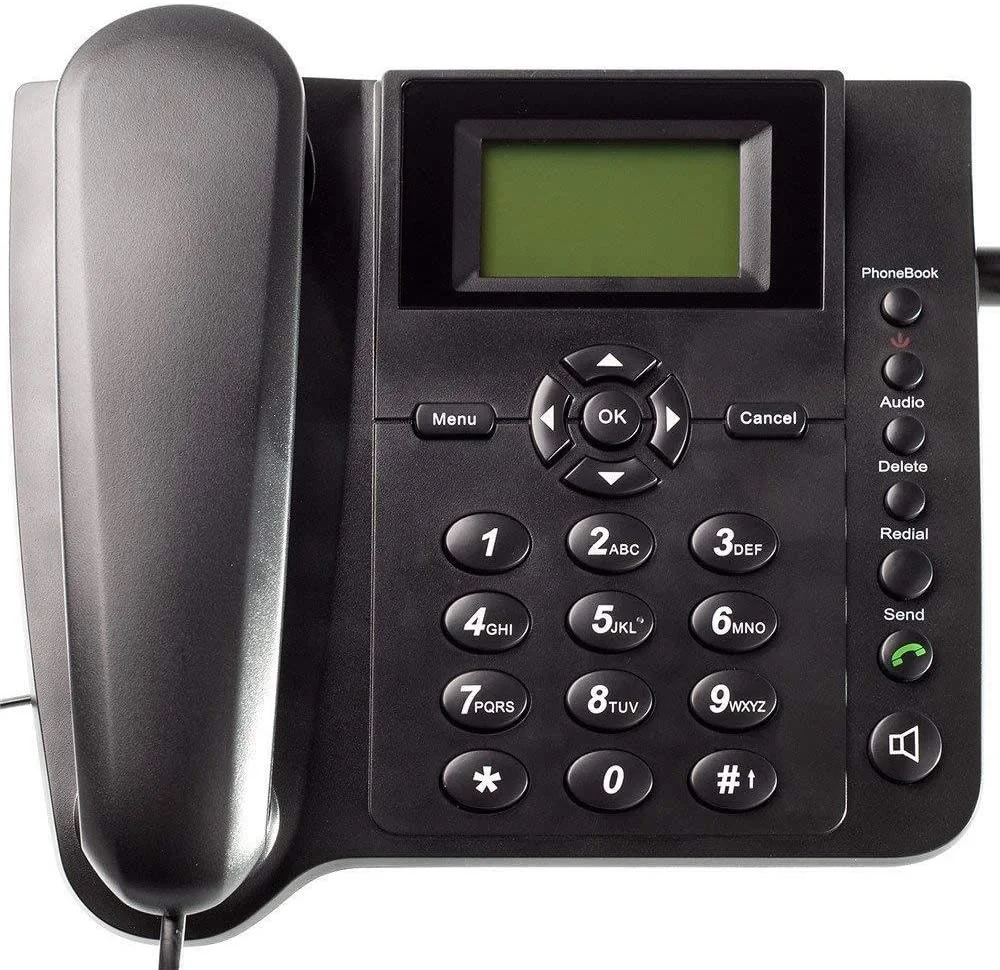 Wireless Quadband GSM Desk Phone with Colorful LCD Dual SIM Card Calling Record Multi Language IMEI Editable ZT800G