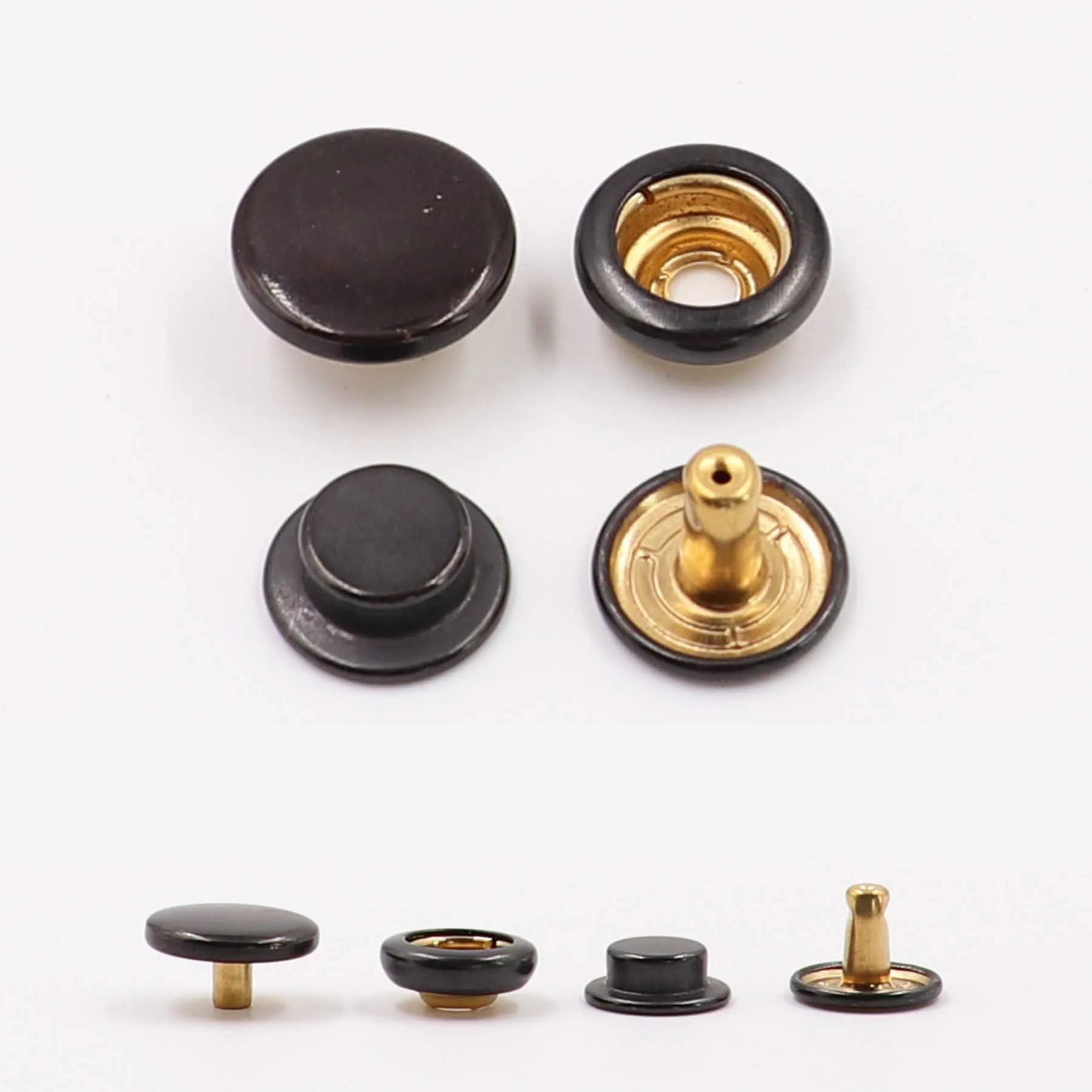 Factory Original Fasteners Button Fashion High Quality Metal Copper Fasteners Button for garment coat bag