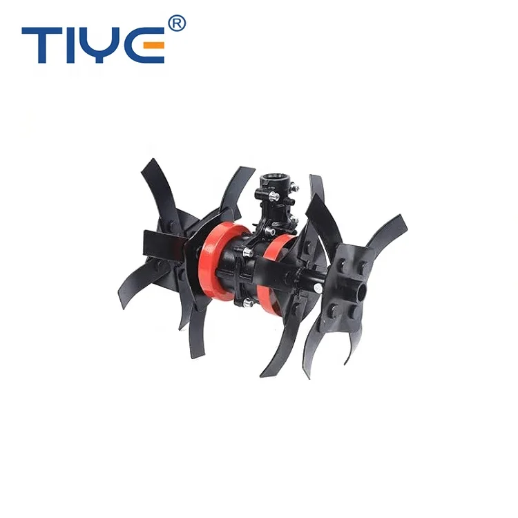2-Stroke 42.7CC Gas Powered Mini Tiller Cultivator Garden Rotary Cultivator Rototiller Cultivating Crops