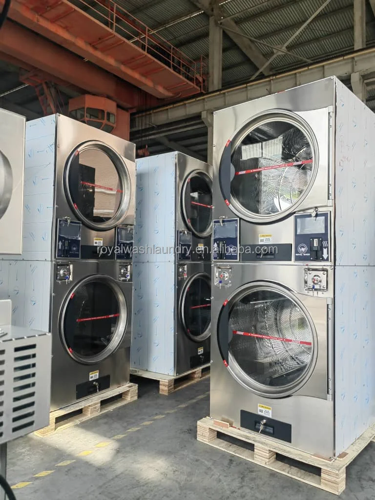 Gas Electric Heating Laundry Equipment Drying Machine Industrial Piece Dryer With 16kg  22kg Load Capacity