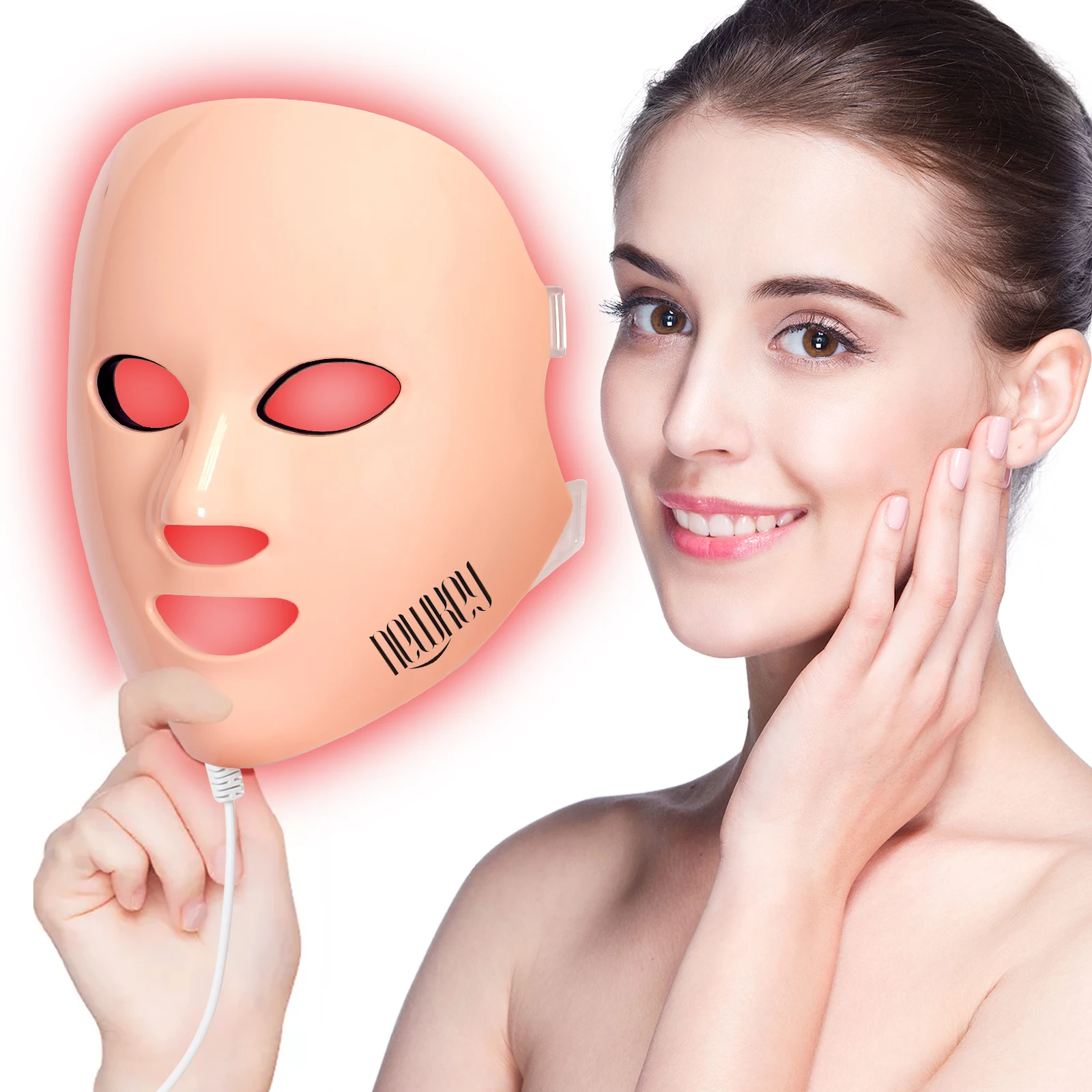 2022 New Trend Amazon Hot Sell LED Facial Light Photon Therapy Flexible Led Mask For Wrinkles Acne Removal