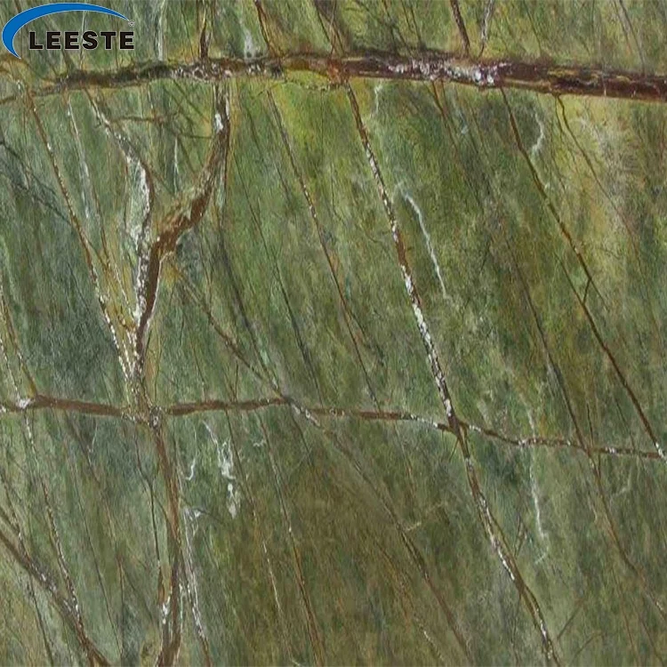 Biggest Factory Tropical Rainforest Green Marble Slab with Low Price