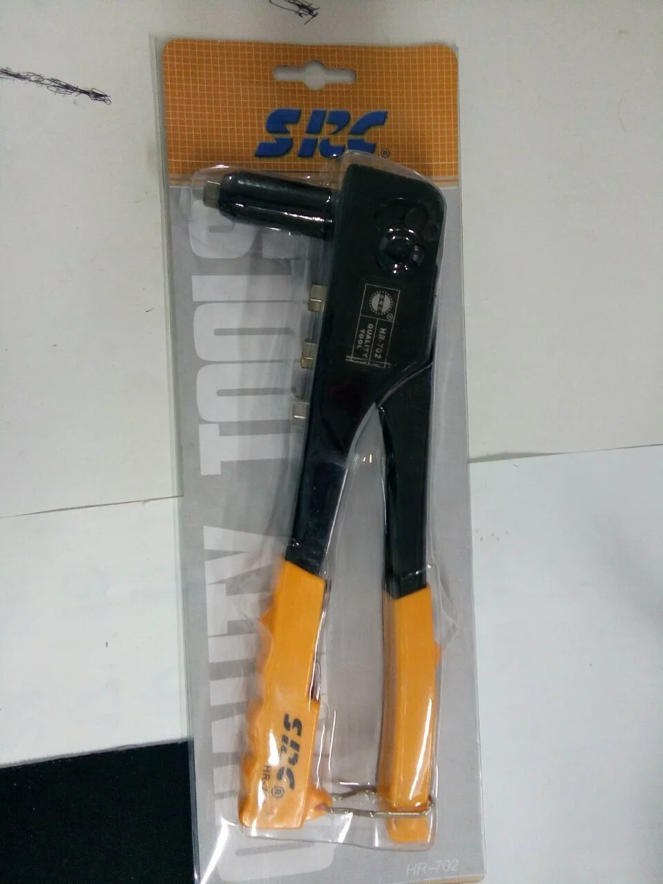 Germany type Heavy duty hand riveter 10' with double color PVC handles