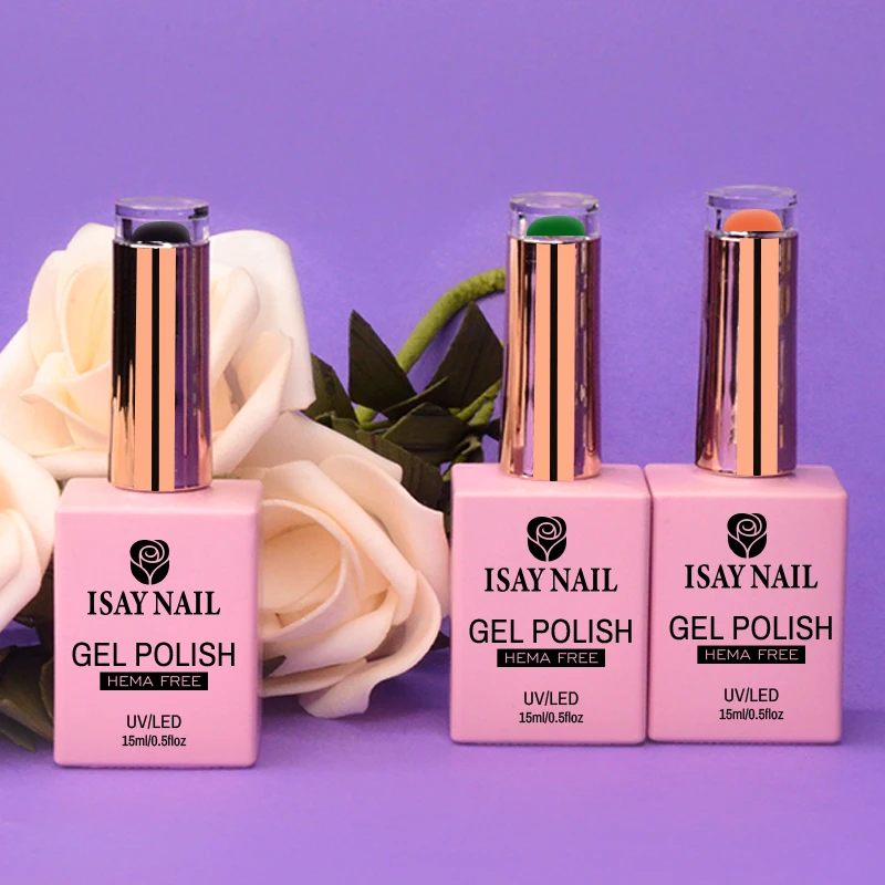 2024 OEM Wholesale Hema Free Gel Nail Polish Set Nail Beauty Salon Use 15ml UV Private Label Gel Polish