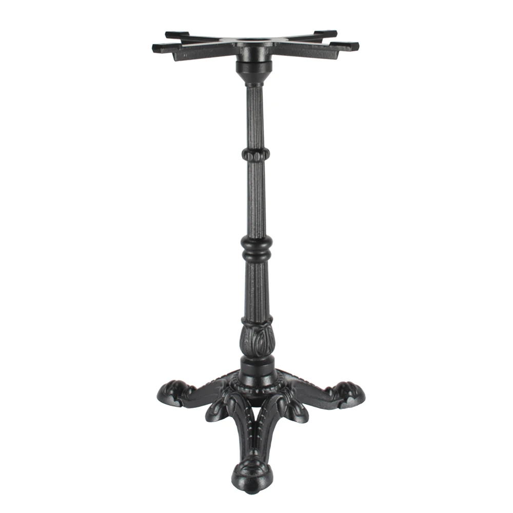 Black Metal Table Legs Cross Base Support Frame Coffee Shop Tulip Table Base