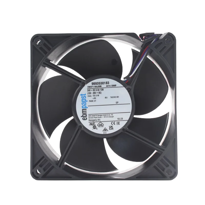 4414/2HHP 120mm 12W 24v inverter cooling fan 120x120x38mm 12038 low noise ball bearing brushless dc axial fan for ebmpapst fan