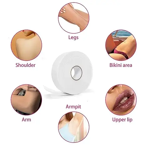 Hot selling soft wax strips customized private label body hair removal wax paper wax strips roll